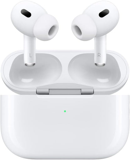 Airpods Pro 2 Wireless Earbuds, Active Noise Cancellation, Hearing Aid Feature, Bluetooth Headphones, Transparency, Personalized Spatial Audio, High-Fidelity Sound, H2 Chip, USB-C Charging
