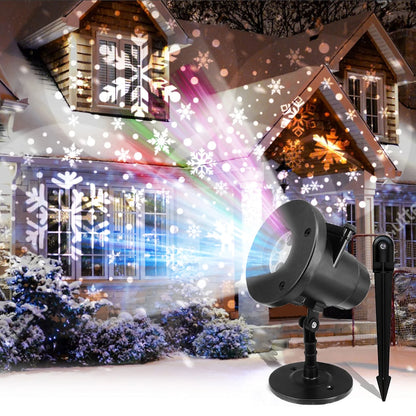 Christmas Laser Light Projector, Led Waterproof Christmas Laser Lights Landscape Spotlight for Room Outdoor Patio Party