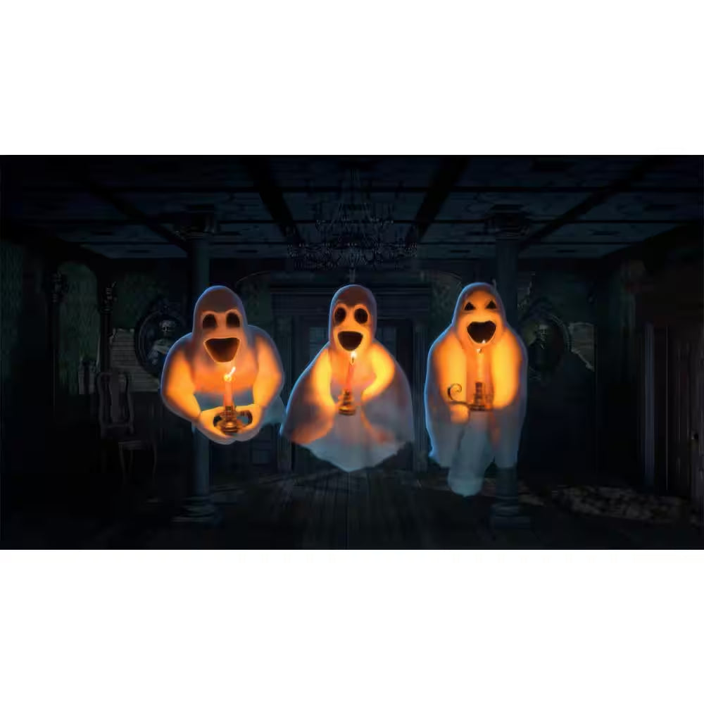 Atmosfx Halloween Digital Decoration USB Kit (HSC400 Projector plus 48 In. X 72 In. White Screen plus USB)